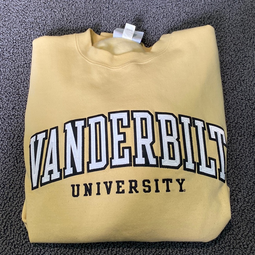 Yellow Vanderbilt sweatshirt